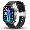 Smartwatch Męski Zegarek Angelo AT573 czarny Glukoza Rozmowy Ciśnienie EKG Amoled Puls Menu Pl